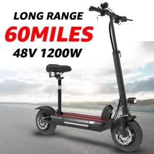 60Miles Long Range,Electric Scooter for Adult,Foldable Electric Scooter with Seat,35 MPH Speed,10 inch Street Tire (Copy)